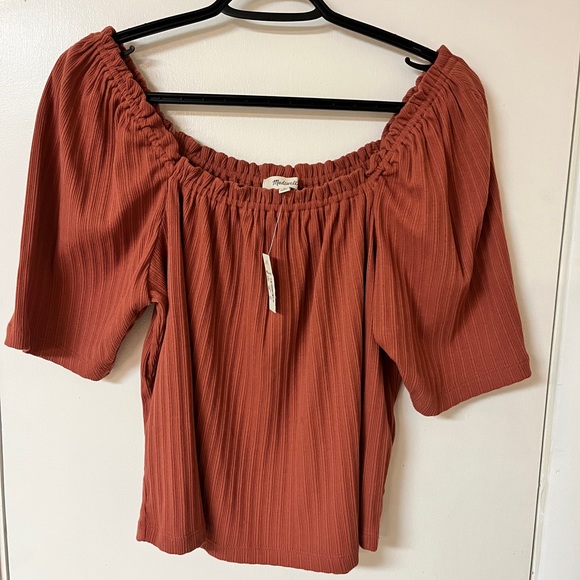 Madewell Tops - Madewell Burnt Orange Blouse NWT